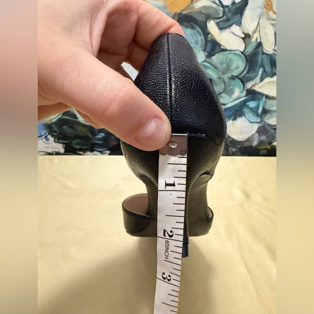 LifeStride Soft System Black D'Orsay Kitten Heel Pumps Pointed Toe Size 9.5 NWOT - Picture 8 of 8